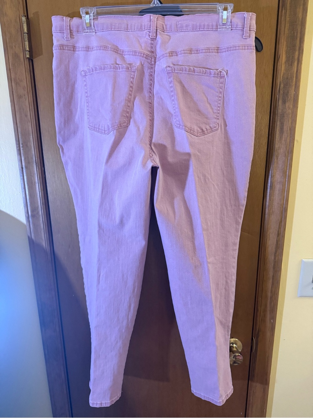 Gloria Vanderbilt Pink High-Rise Tapered Jeans